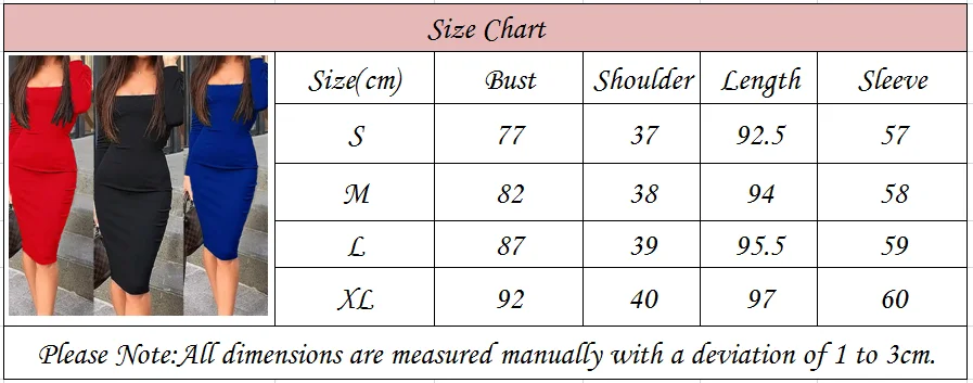 

Spring Fall Women Sexy Bodycon Slim Fit Dress Office Ladies Bandage Party Midi Dresses Sundress OL Elegant Vestidos