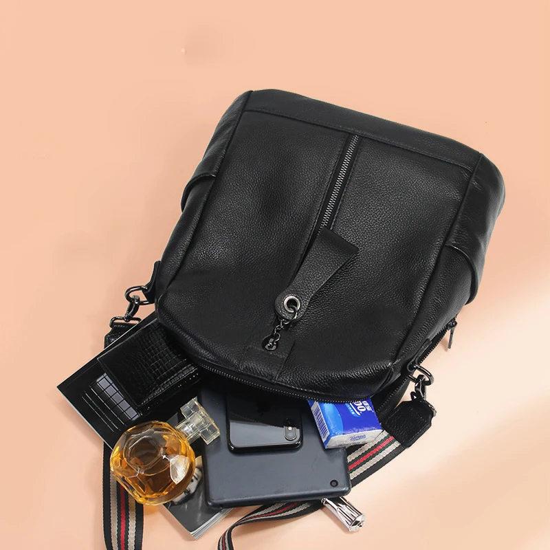 Женская Вместительная дорожная сумка из натуральной кожи школьный ранец