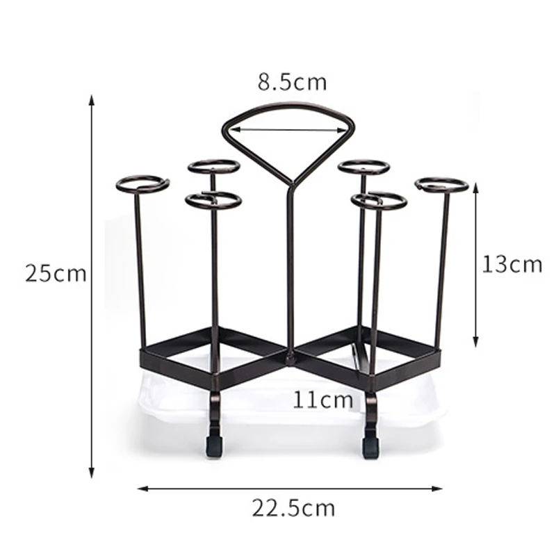 

Cup Drainage Rack Household Water Coffee Cup Holder Portable Metal Drain Cup Holder Kitchen Cup Storage Kitchen Table Organizer