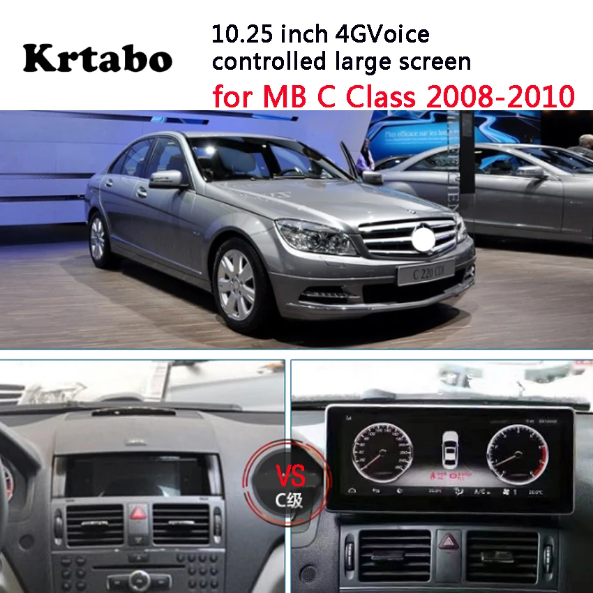

Car radio Android multimedia audio player For Mercedes Benz C class inch touch screen GPS Support Carplay