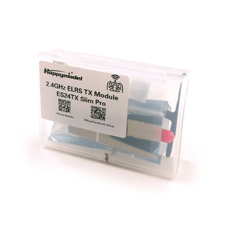 HappyModel ES24TX Slim Pro 2 4G 1000mW ExpressLRS ELR TX модуль RGB светодиодный охлаждающий вентилятор для