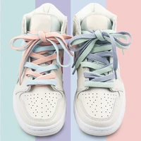 candy color shoelace flats shoelaces basket sport sneaker shoes laces for women and men bright classic casual shoestring af1