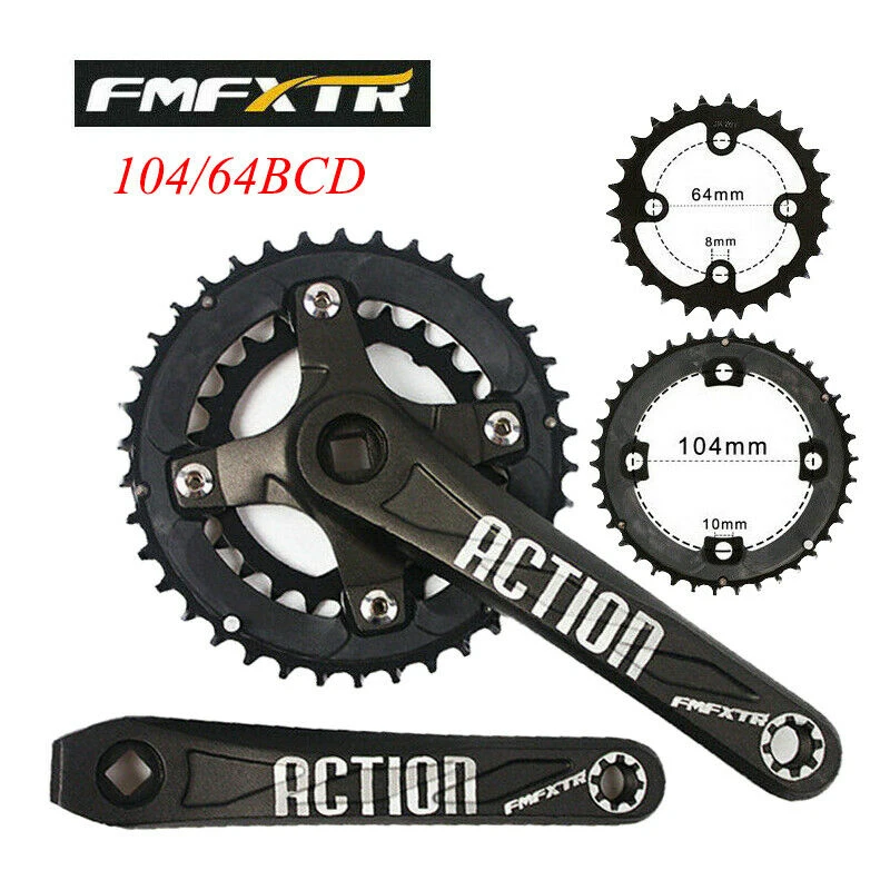 Цепь велосипедная FMFXTR 104/64BCD двойная скорость 26T 38T звездочка 2*10s Кривошип горного