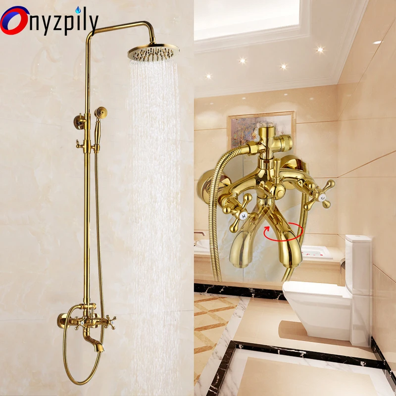 Смеситель для душа Golden Bath 8 &quot настенный смеситель с ручным душем|Смесители душа|