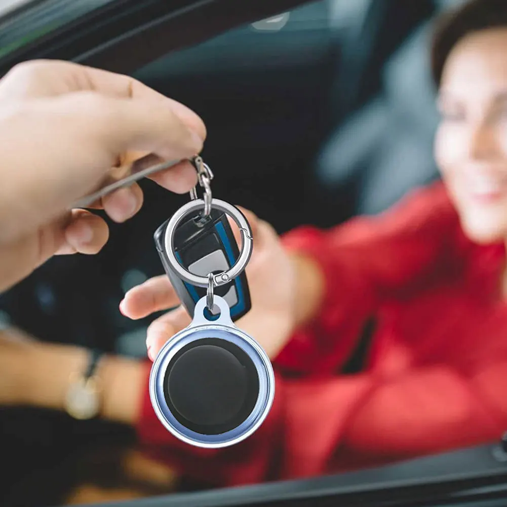 

1PCS Silicone Protective Case Anti-Lost Self-Adhesive Colorful Soft Shell Cover Protector For Apple Airtags Tracker Accessories