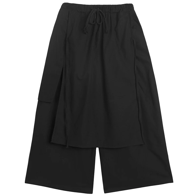Yamamoto dark Yoji ретро Восточный нишевой дизайнер хлопок и лен леггинсы на