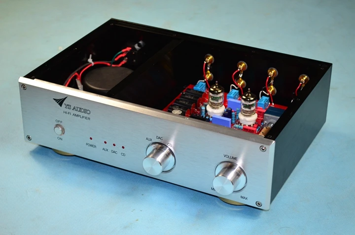 

D1 High Version HiFi Preamp Finished Have A Fever Tube Machine 5670 Import Tube Preamp Refer To The MatAisDe Circuit