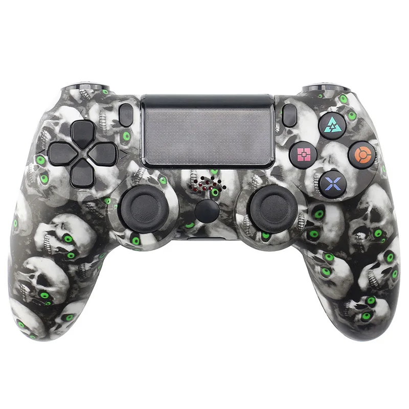 Skull Беспроводной пульт управления Bluetooth для sony PS4 Геймпад игровые устройства с джойстиком для PS3 консоль для Win 7/8/X - Цвет: Skull