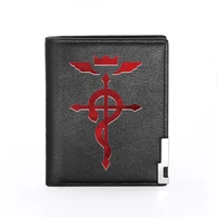 new arrivals fullmetal alchemist leather men wallet classic credit card holder short purse