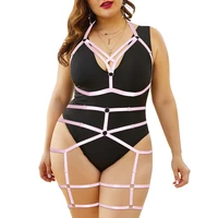 cage bondage body harness busty women erotic accessories bdsm plus size lingerie set punk cosplay sexy garter harajuku costume
