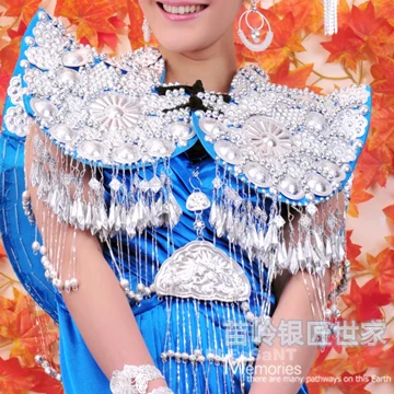 Известный китайский певец песня Zuying Miao Серебряный аксессуар Этническая мода