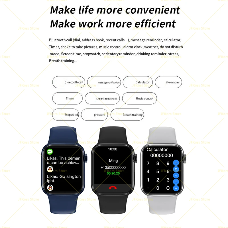 Смарт-часы HW16 2021 унисекс Bluetooth функция звонков паролем пульсометр полноэкранные
