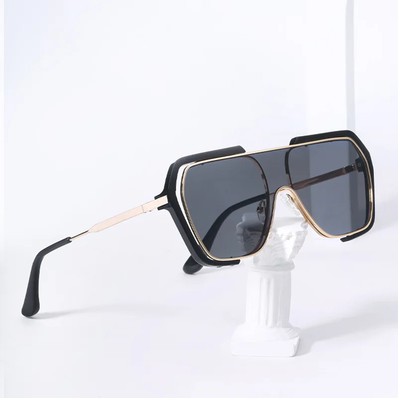 

Zowensyh солнцезащитные очки для мужчин Винтажные Солнцезащитные очки с металлическими линзами Квадратные Солнцезащитные очки