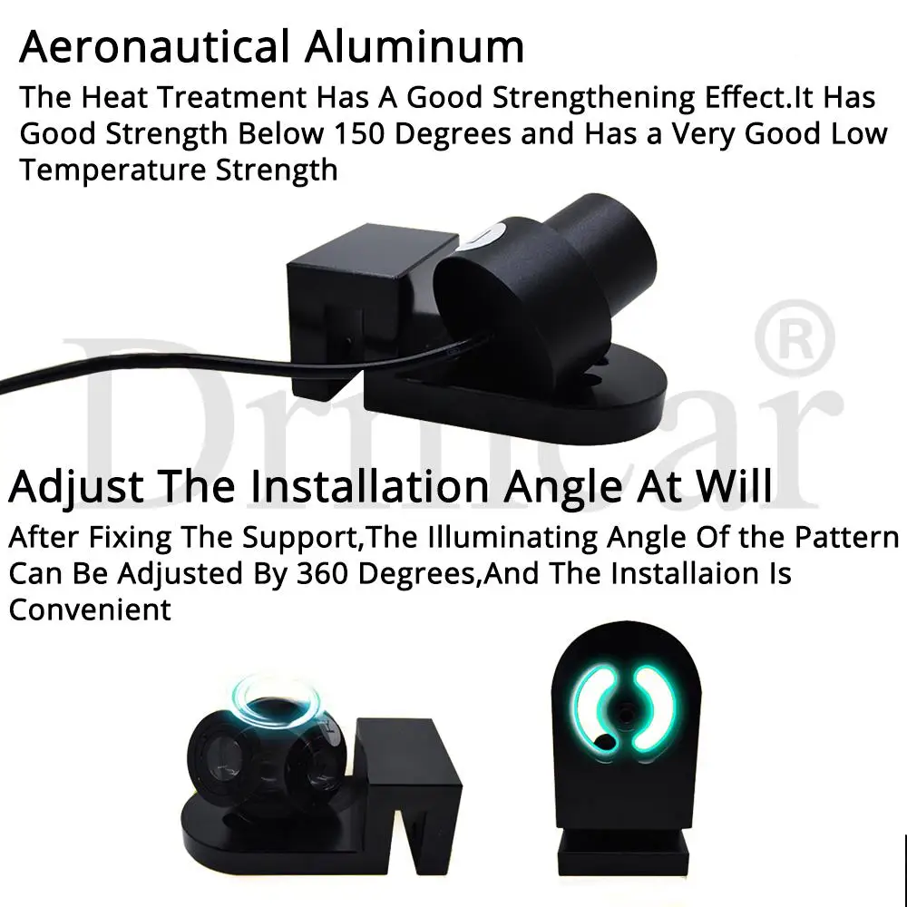 2X автомобильный ангельские крылья добро пожаловать светильник теневая лампа