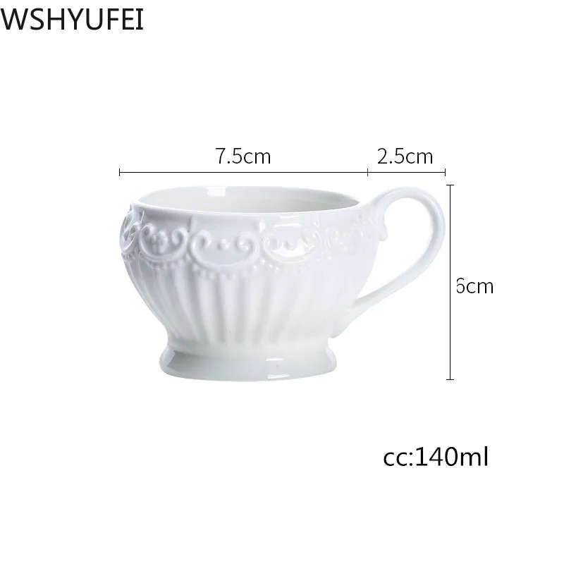 Новая принцесса стиль кружева плавающая скульптура керамическая чашка
