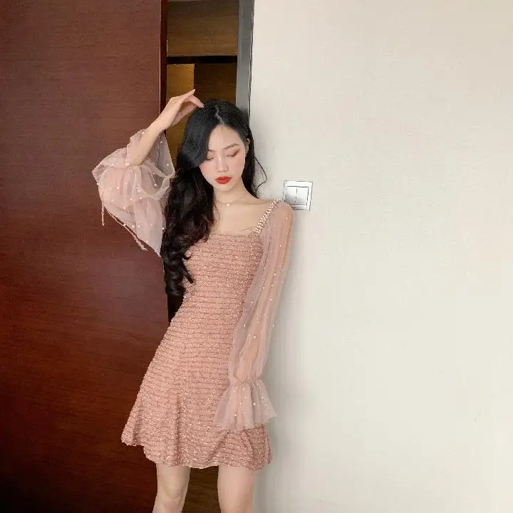 Весеннее Платье женское Новое маленькое ароматизатор темперамент средней и