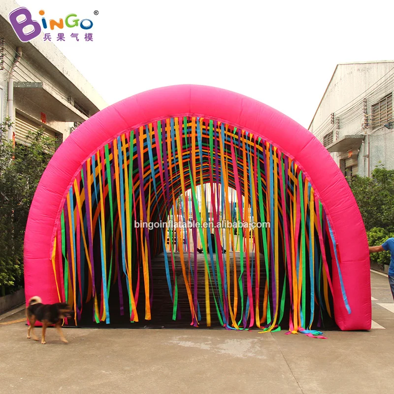 Kaufen Personalisierte 20x 5x 3,5 Meter Aufblasbare Bunte Tunnel Zelt Für Outdoor/Riesen Blow-up Event Kanal-BG-T0242