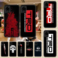car jdm trd logo phone case for samsung galaxy note 4 8 9 10 20 s8 s9 s10 s10e s20 plus uitra ultra black tpu hoesjes soft