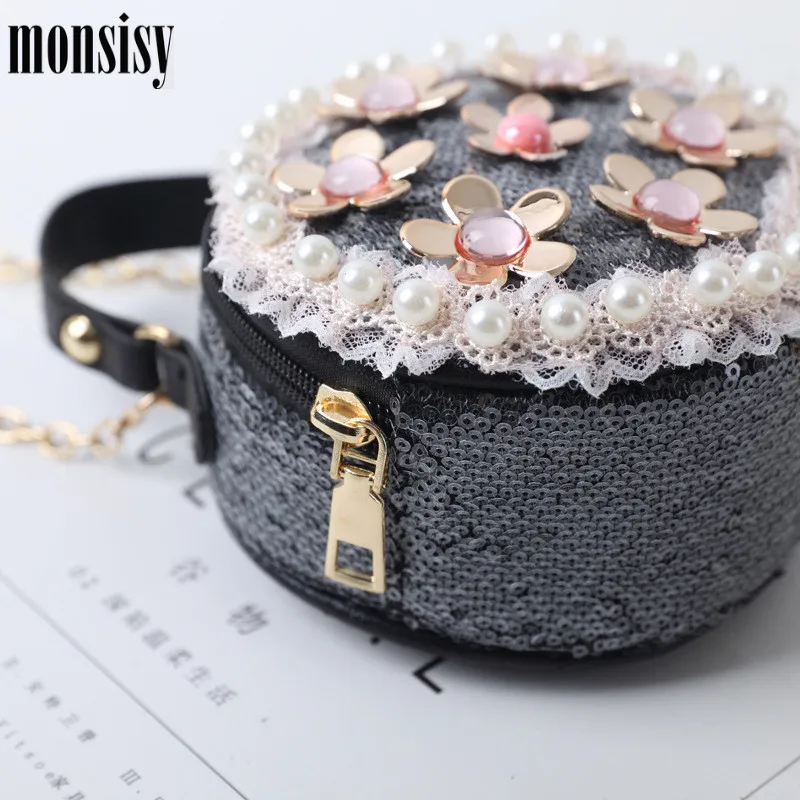 Monsisy кошелек для детей и сумочка девочек блестящая сумка-тоут женщин маленький