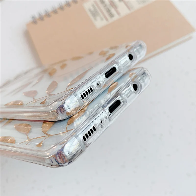 Прозрачный Роскошный чехол с перфорацией для телефона Samsung Note 10 plus 9 S10 S9 S8 S10e Lite
