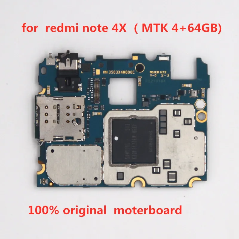 Полностью рабочий для материнской платы redmi note 4X(MTK = 4 + 64 Гб) ГБ 100% Оригинальный