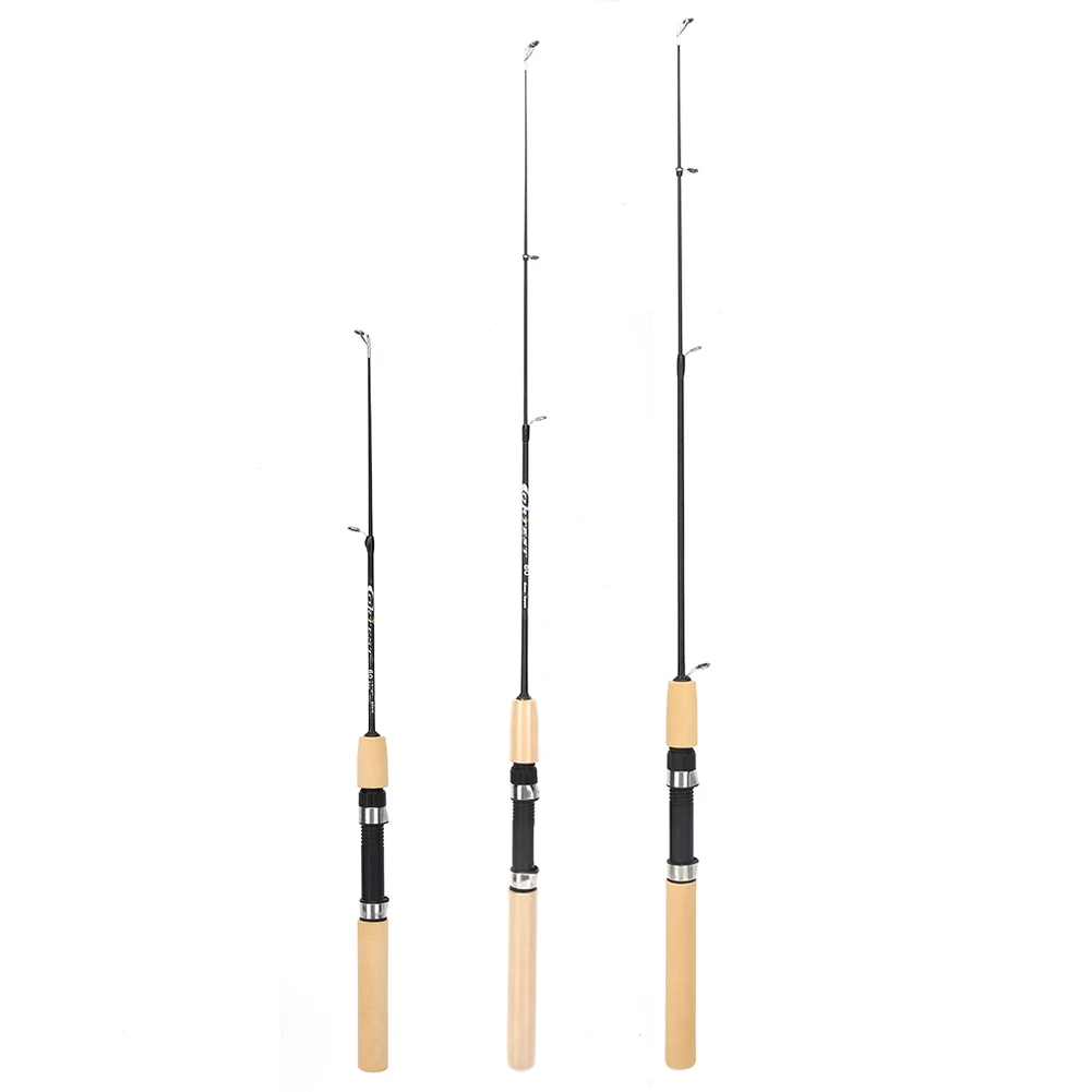 

60 80 100CM Mini Telescopic Ice Fishing Rod Portable Carbon Fiber River Shrimp Carp Fishing Pole Winter Fishing Rod Tackle Pesca