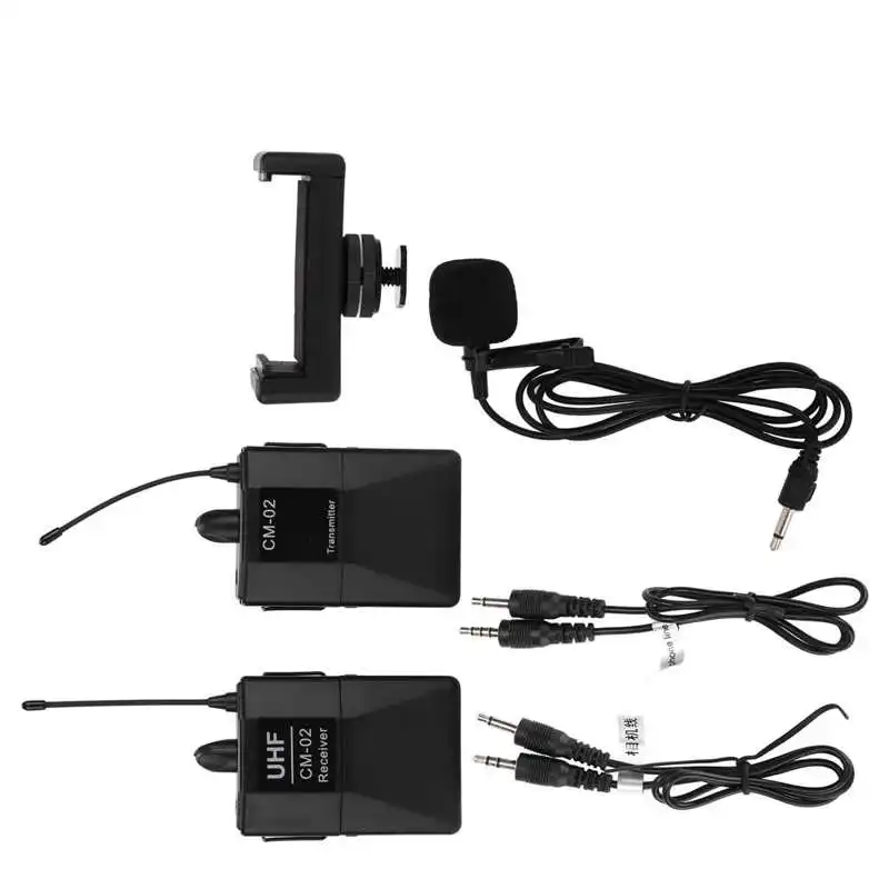 

16 каналов UHF беспроводной 1 для 1 петличный микрофон для SLR камеры съемки телефона интервью студии