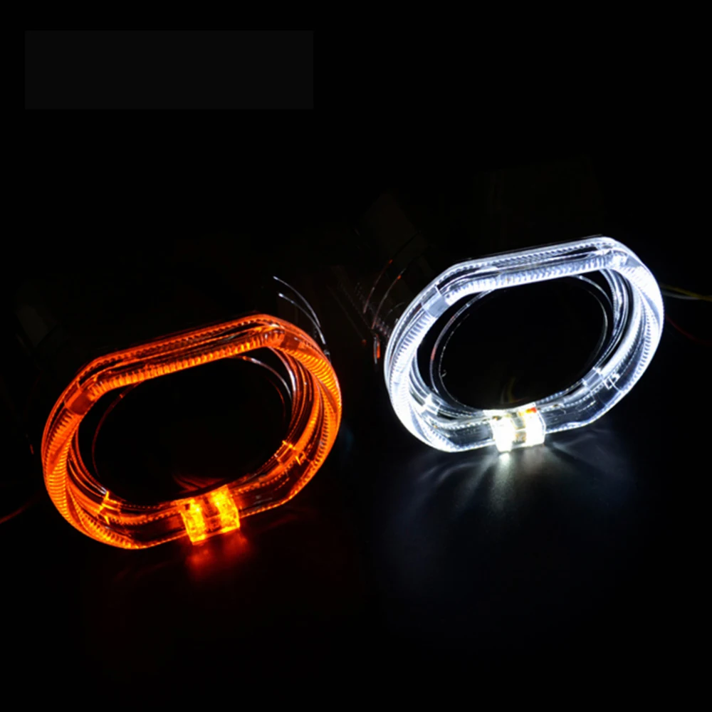 2 шт. 5 дюймов 3 0 для светодиодных дневных пробежек ангельские глазки DRL Биксенон HID