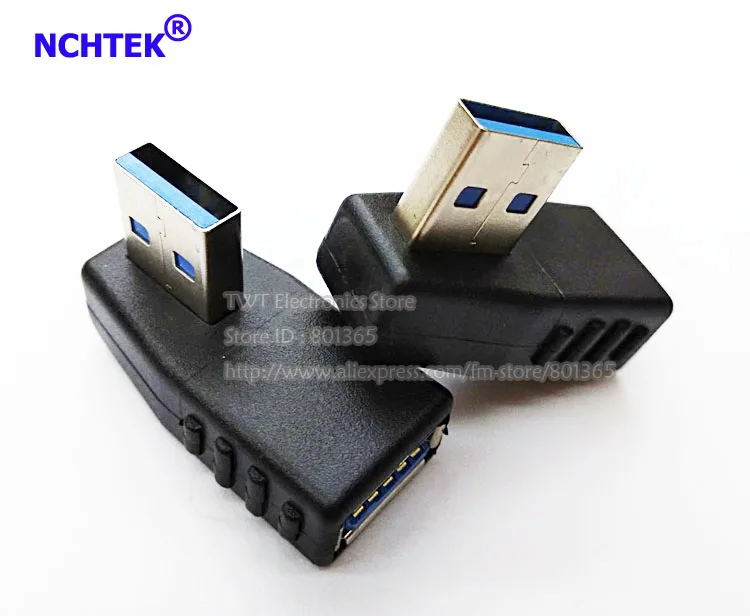 NCHTEK вертикальный 90 градусов левый Угловой USB 3 0 адаптер Папа мама/Бесплатная