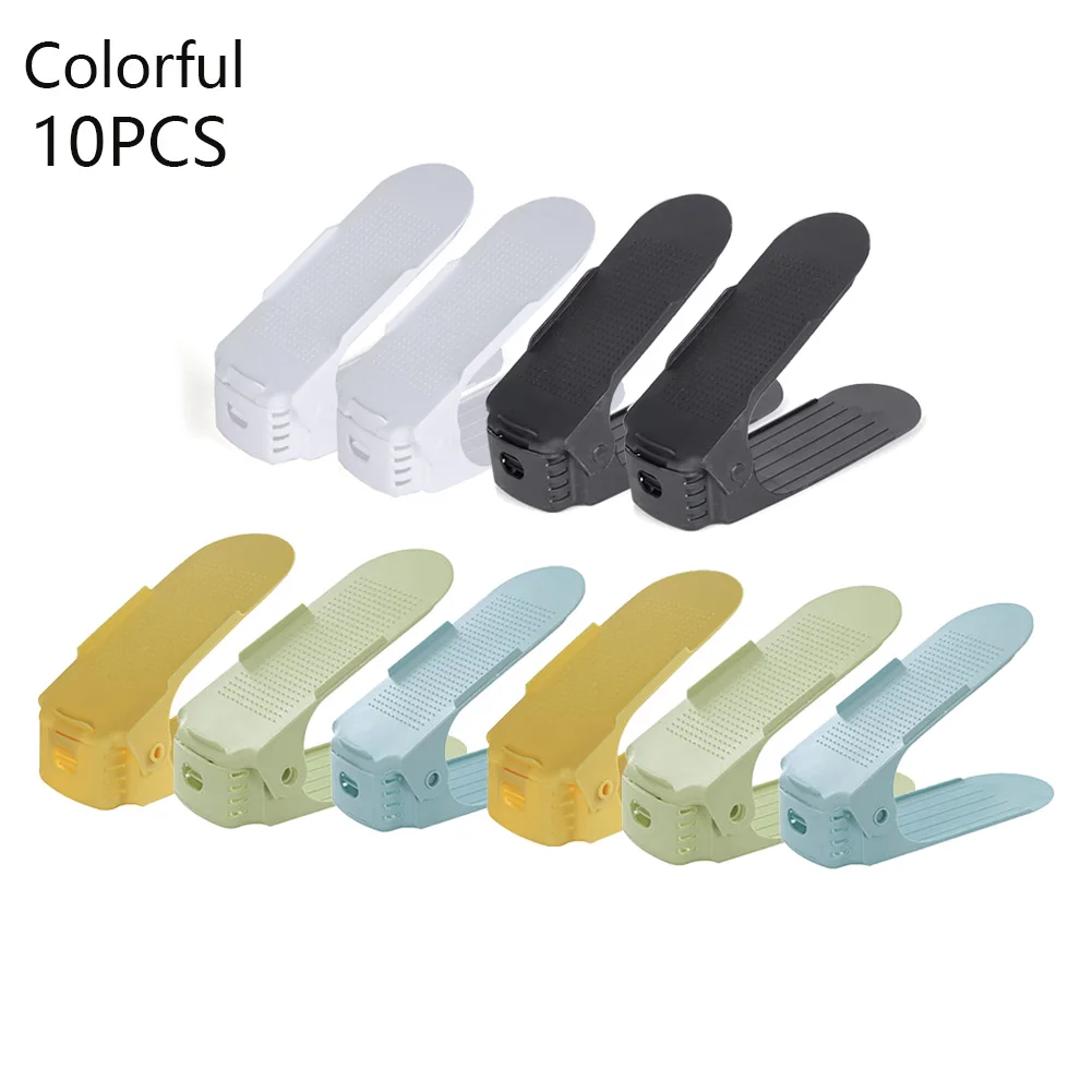 10 шт. регулируемый органайзер для обуви|Полки и органайзеры обуви| |