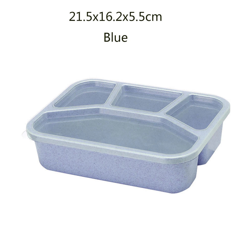 Портативный Ланч-бокс из пшеничной соломы Bento Box с отсеками посуда для детей дома для школы и пикника пищевой контейнер для микроволновой печи