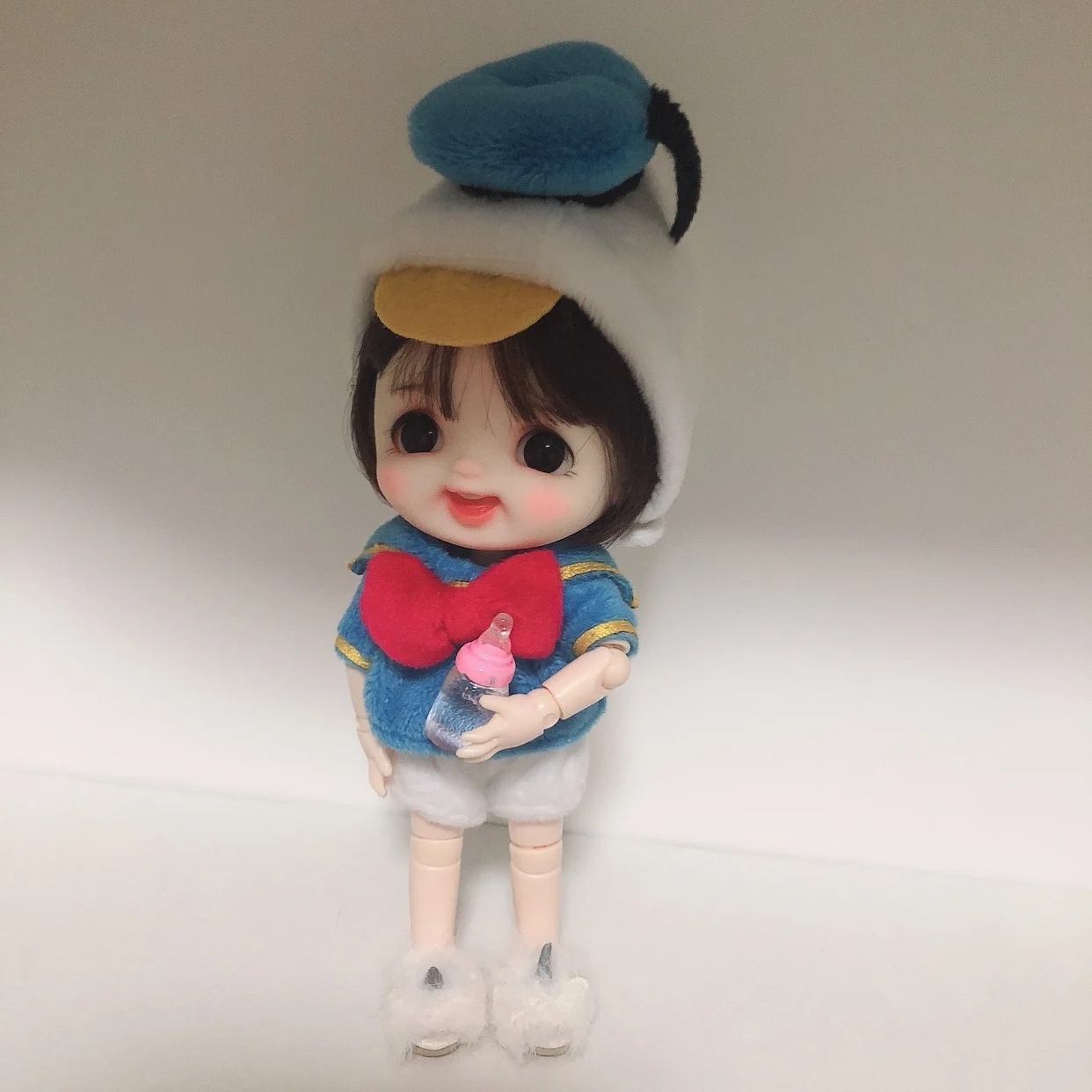 M0064 детская игрушка ручной работы 1/12 ob11 кукла blyth BJD/SD кукла аксессуары GSC милые меховые кроссовки белый розовый черный 1 пара