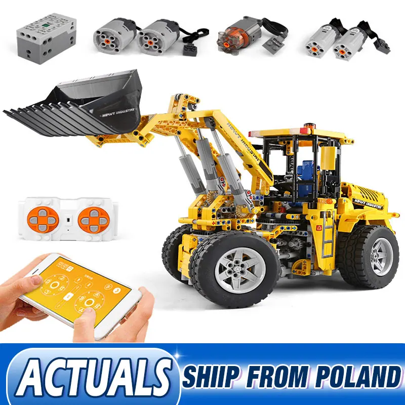 Игрушечный автомобиль Yeshin Technic Радиоуправляемый L350F колесный погрузчик грузовик