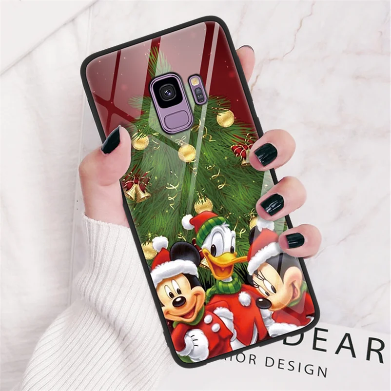 С рисунком рождественского оленя чехол для samsung Galaxy A30 A40 A50 A70 M20 J4 J6 A6 A7 A8 A9 J5 J7 S8 S9 S10 Plus Note 8 9 10 Pro Caso - Цвет: sdmnqtly