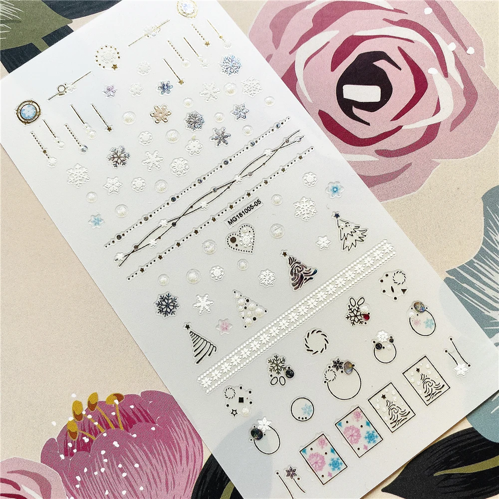 Наклейки для ногтей с обратным клеем в форме неправильного квадрата и изображением Луны.