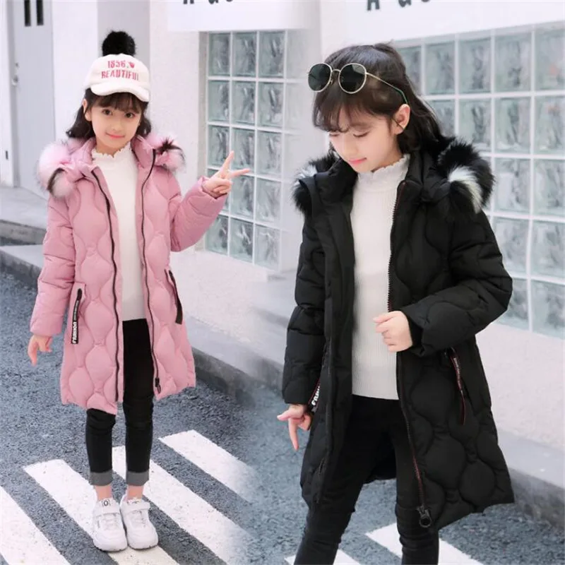 

Осенне-зимнее пальто JMFFY для маленьких девочек, куртка, Толстая теплая верхняя одежда, меховое пальто с капюшоном для девочек, 2019, куртки на м...