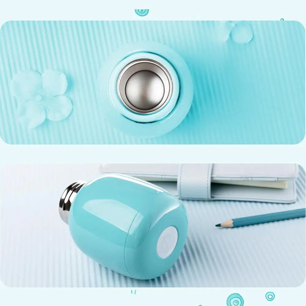 Кружка-термос креативная чашка для воды пузатая Вакуумная из нержавеющей стали