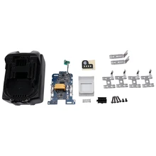 Hot TTKK Li-Ion Battery Case Charging Protection Circuit Board Label Box For Makita 18V BL1830 BL1815 1860 LED Battery Indicator