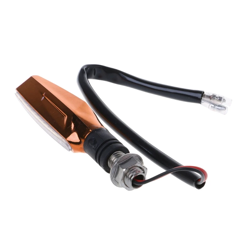 

1Pairs 12V Flowing Universal Yellow LED Motorcycle Indicators Turn Signals Light