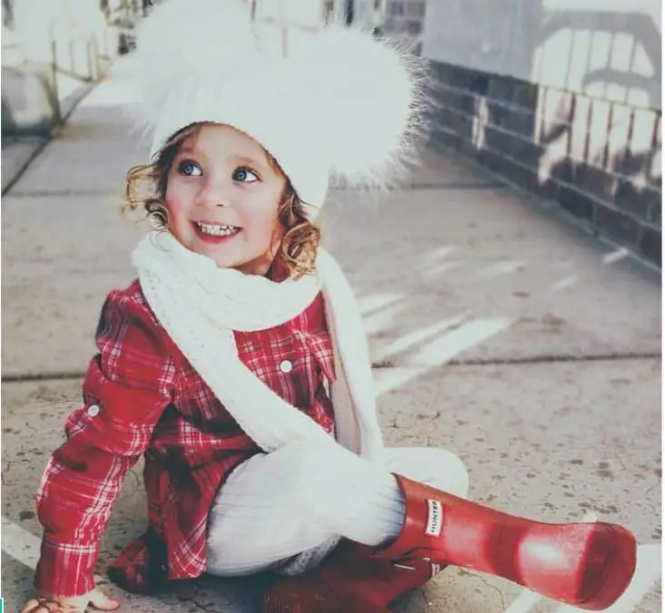 Winter Faux Fur Pom Pom Hat for Toddlers and Babies - Double Pom Beanie for Boys and Girls image 5