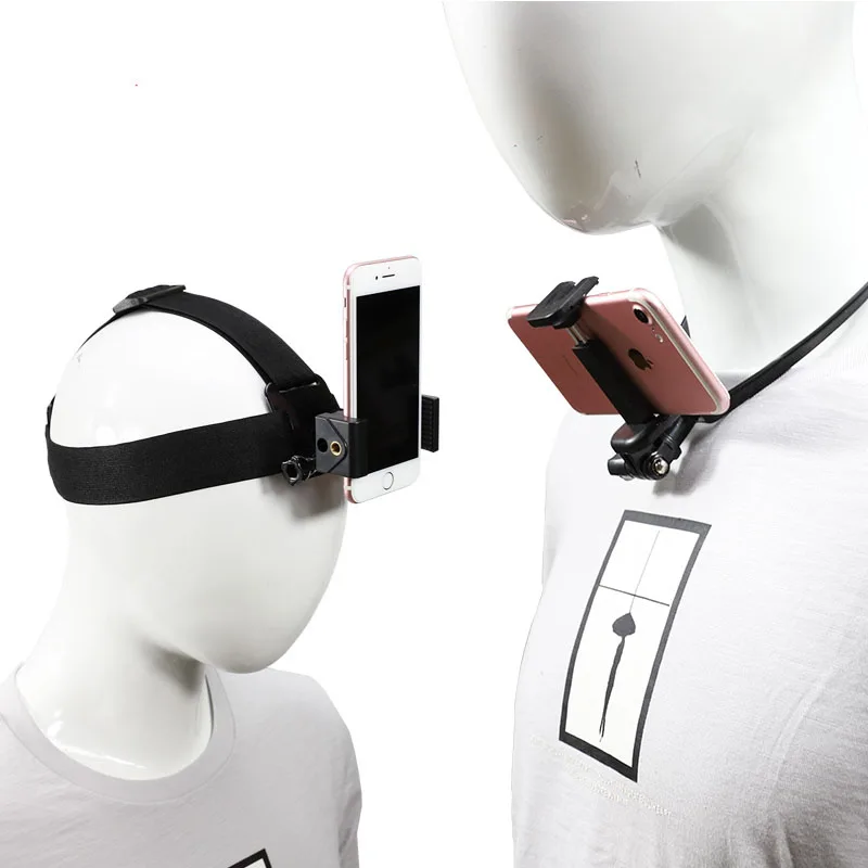 Крепление на голову для Gopro Hero 7 6 5 4 камеры наружный держатель ремешке Yi 4K IPhone Xiaomi 8