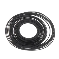 1 set black rubber small fine pulley pully belt engine drive belts for diy toy module car 30mm to 120mm dia mayitr