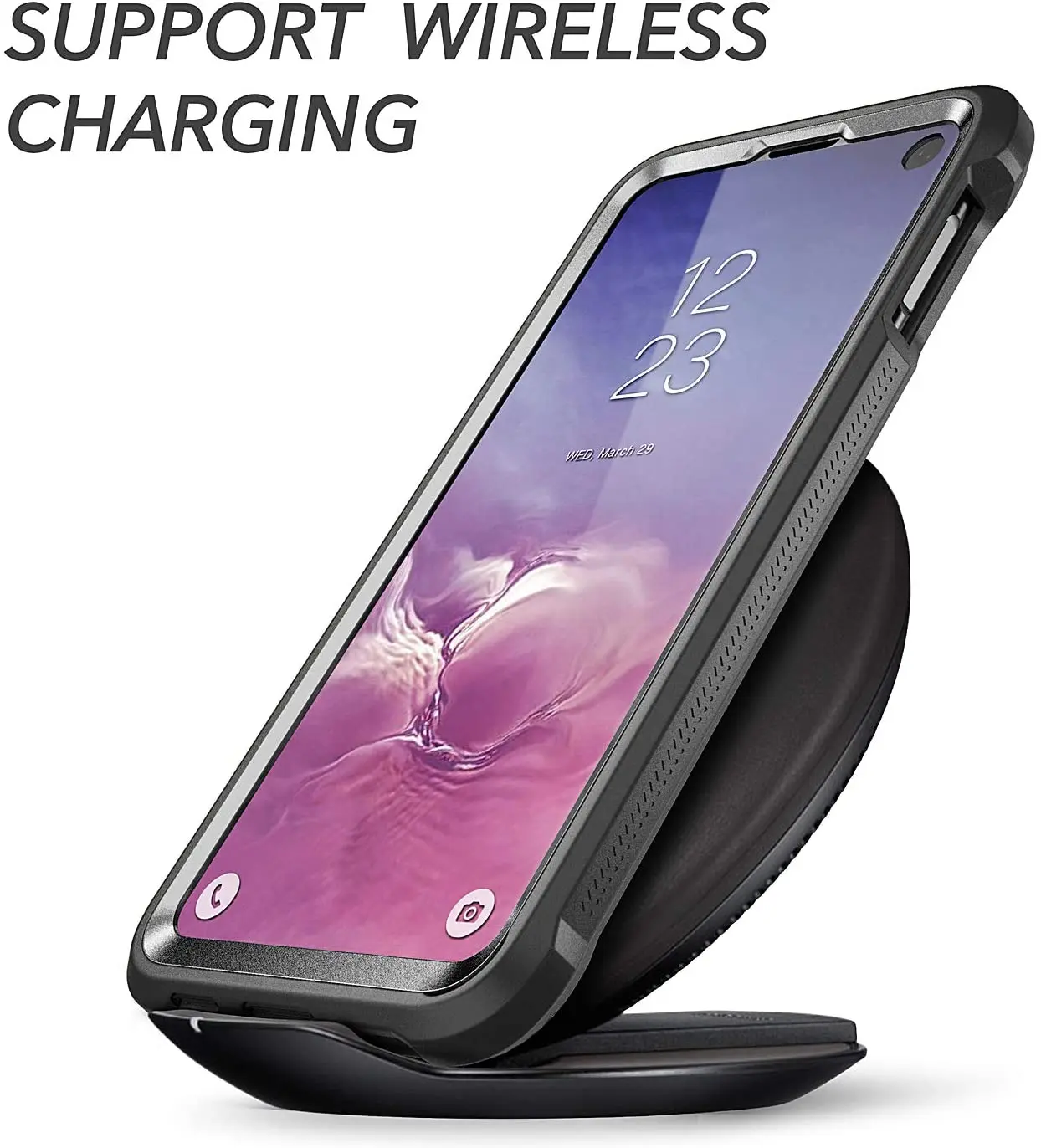 

YOUMAKER Case for Galaxy S10 S10plus S10Lite Kickstand Case with Built-in Screen Protector Heavy Duty Protection Shockproof