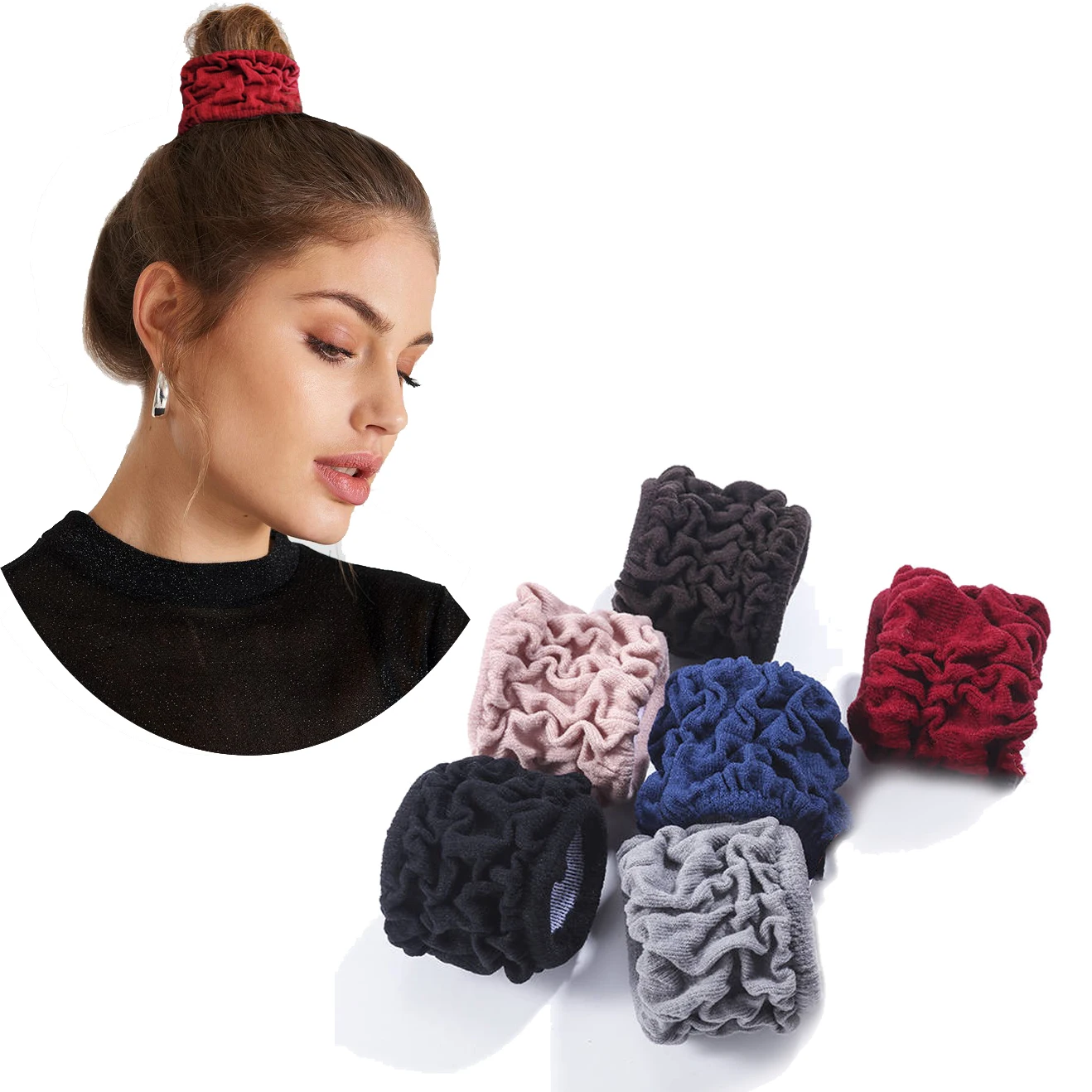 

Резинки для волос женские эластичные, 6 шт., 2021