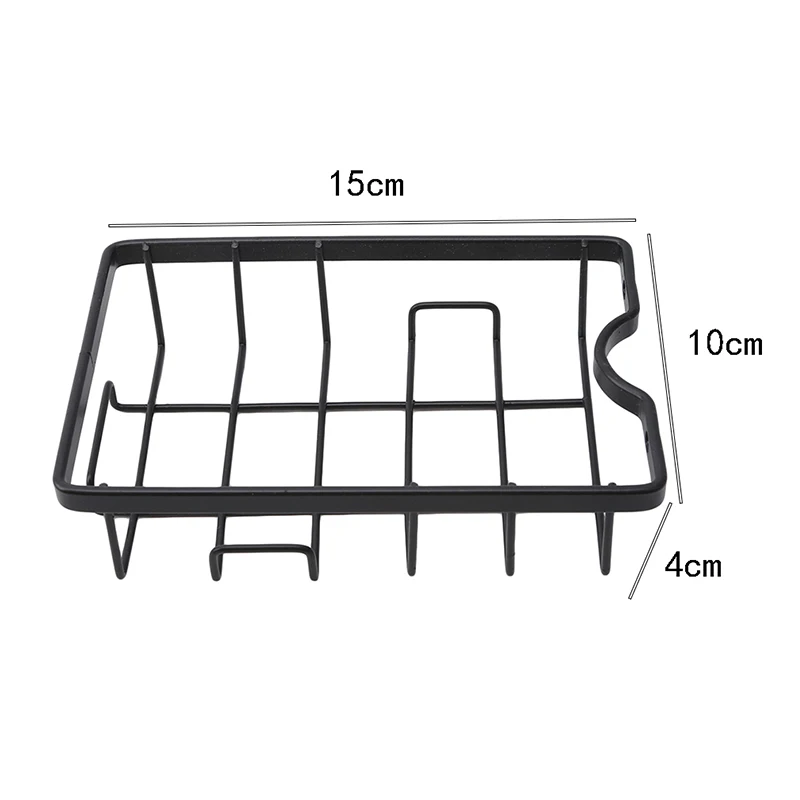 Черный железный художественный смеситель стеллаж для хранения кухонная