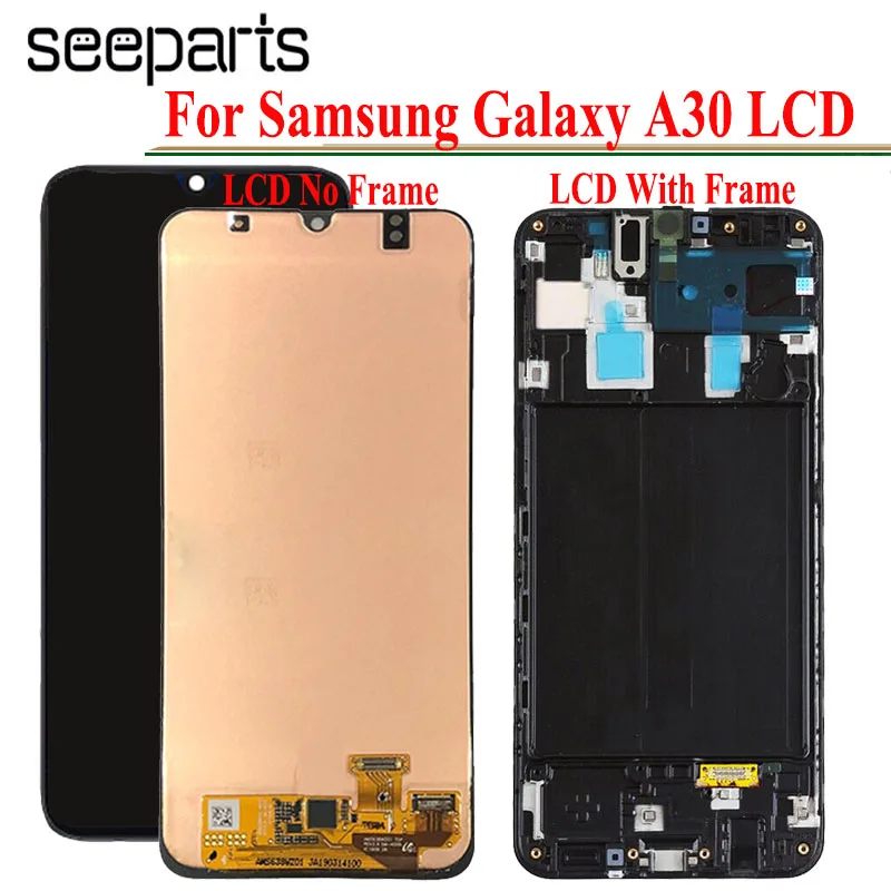 

Tested Working For Samsung Galaxy A30 LCD Touch Screen Digitizer Assembly For Samsung A30 LCD SM A305F LCD A305F/DS LCD