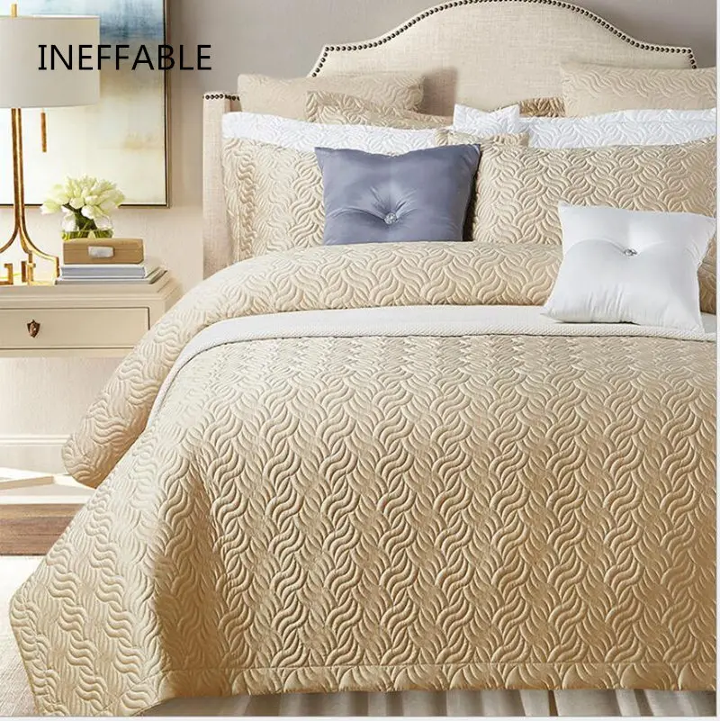 Стеганое покрывало из 100% хлопка белое серое розовое постельное белье простыня