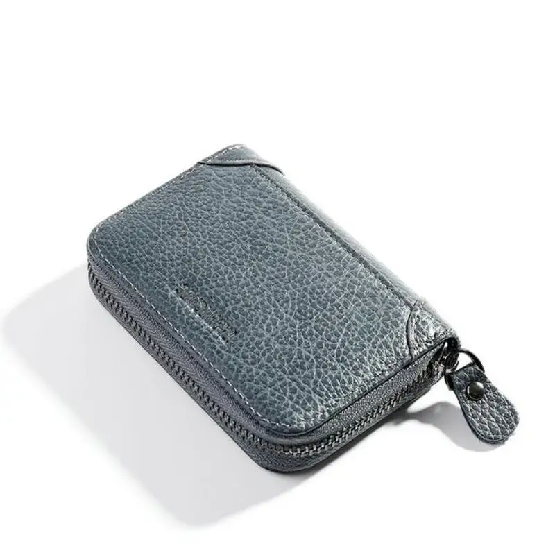 928810-gray BELLO TUTTI мужской кошелек из натуральной воловьей кожи с отделением для карт короткий кошелек мужской Модный кошелек для мальчика - Цвет: 928810-gray