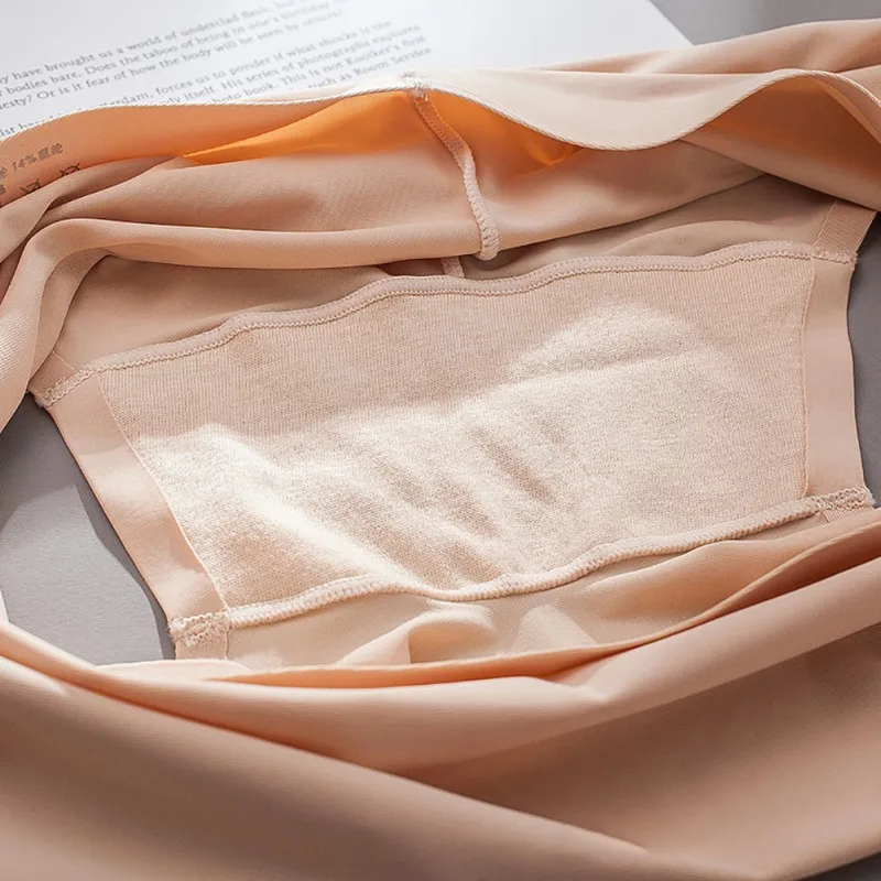 Women's Ice Silk Safety Shorts Invisible Seamless Boxer Briefs Underwear Boyshort