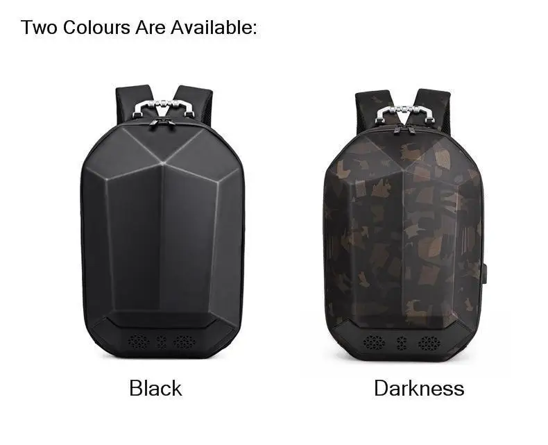 Fashion Man Backpack 15.6 Inch Laptop USB Charging Bluetooth Speaker Male Bags Recharging Multi-layer Space Travel Anti-thief